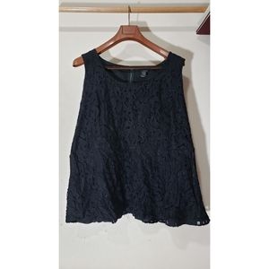 Torrid Black Lace Lined Top Dressy Sz 5